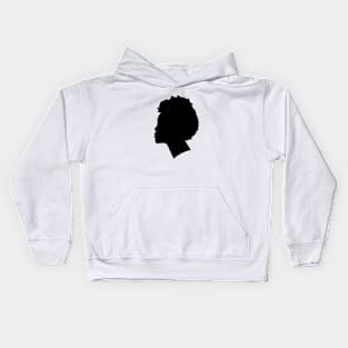 Woman in profile Kids Hoodie